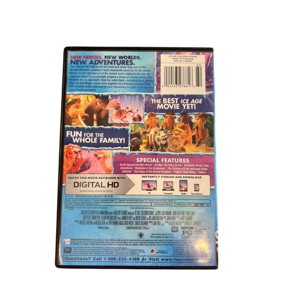 Ice Age Collision Course DVD Digital HD Pre-Owned Family Adventure Movie - Picture 4 of 4